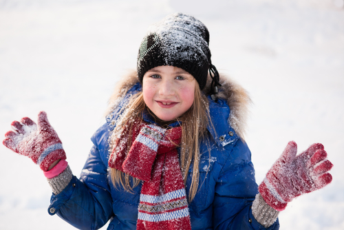 girl in snow